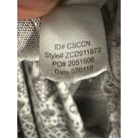 Cuddl Duds sz M soft pajama set - gray print - Picture 6 of 12